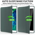 thumbnail image 3 of Case for iPad with Pencil Holder, [Auto Sleep/Wake] Soft Back Trifold Stand, 3 of 6