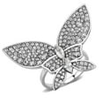 thumbnail image 1 of Alamode DA365-5 Bague en Acier Inoxydable Poli pour Femmes avec Grade AAA CZ en Transparent - Taille 5, 1 of 1