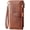 Brown, variant on Wallets for Women Genuine Leather Credit Card Holder with RFID Blocking Large Capacity Wristlet