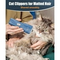 thumbnail image 3 of Oneisall LGL006 Cat Grooming Clippers, Cordless Quiet Cat Clippers for Cat Matted Hair - Blue, 3 of 9