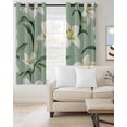 thumbnail image 2 of Sage Green Flowers Blackout Curtains for Bedroom Living Room Darkening Curtains 96 Inches Long Spring Floral Botanical Window Curtain 2 Panels Set Insulated Window Treatment Grommet Drapes 52"x96", 2 of 9