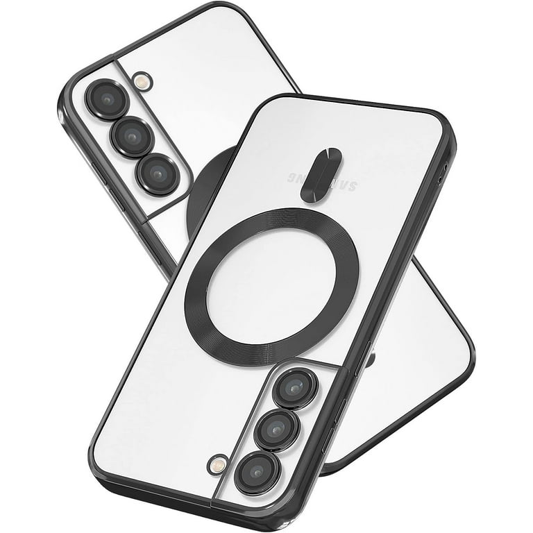 Magnetic for Samsung Galaxy S21 Case,Electroplated Clear Slim