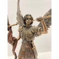 13 Inch Archangel Saint Gabriel with Horn Cold Cast Bronze Figurine