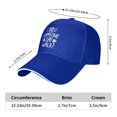 thumbnail image 2 of Did Someone Say Walk？ Unisex Adult Baseball Caps Adjustable Casquette Dad Hat Sandwich Cap Outdoors Headwear, 2 of 5