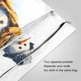 thumbnail image 3 of 2 Pack Wet Dry Bags,Yellow Plaid Scarf Snowman Waterproof Reusable Dual Zipper Bags for Swimwear, Gym Clothes, Toiletries, Baby Diapers, 3 of 8