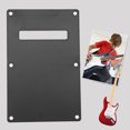 thumbnail image 3 of Golpeador de PVC, placa trasera de cavidad de trémolo para guitarra eléctrica (negro), 3 of 9