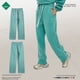 thumbnail image 3 of Pantalones deportivos holgados informales de color liso con forro polar recto grueso de 350 g para otoño e invierno para hombre, 3 of 4