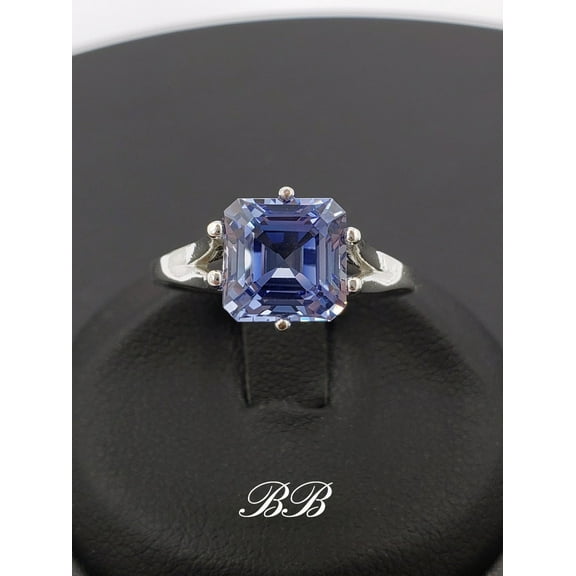Natural Blue Sapphire 925 Sterling Silver Ring,Engagemant Ring, Birthstone Rings for Women, Gift For Her