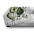 thumbnail image 3 of Avocado Soft Flannel Fleece Throw Blanket, Retro Style Hand-Drawn Doodle Image of Tropical Foliage and Fruit Elements Theme, Cozy Plush for Indoor and Outdoor Use, 70" x 90", Multicolor, by Ambesonne, 3 of 6