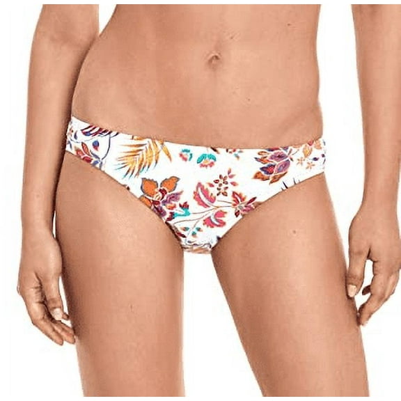 Lauren Ralph Lauren Women's Jacobean Floral Hipster Bikini Bottoms, White, 12