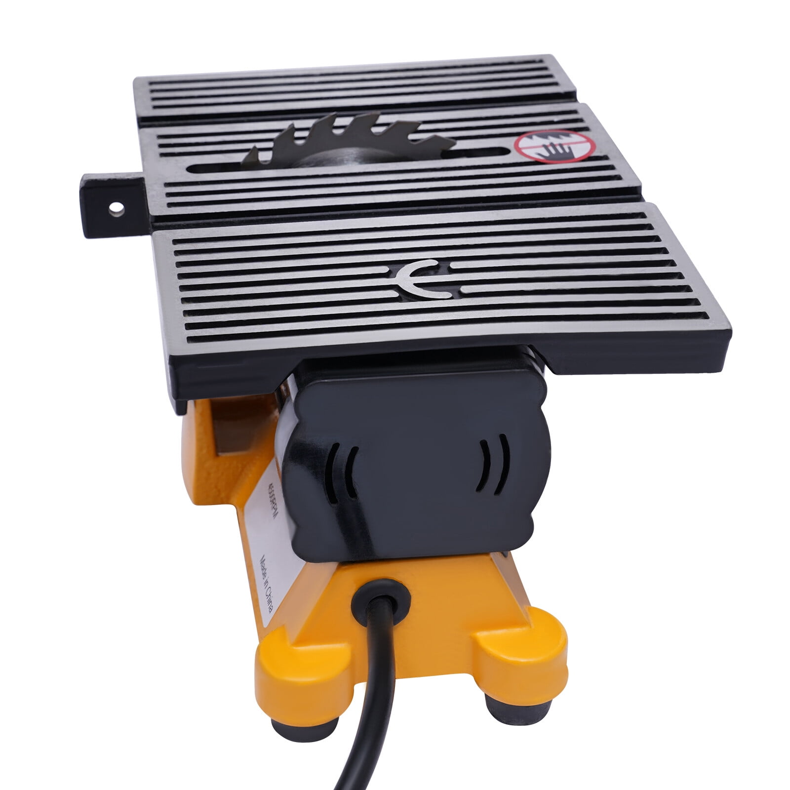 Mini Portable Table Saw, 4" Miter Table Saw Bench Electric Cutting Machine Multifunctional Desktop Saws with 3 Blades for DIY Handmade Wooden Model Crafts, Metal, Ceramic Tile, Glass
