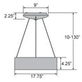thumbnail image 4 of Access Lighting 50940LEDD-BRK-ACR Pendentif LED Radiant, 4 of 4