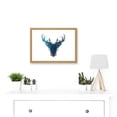thumbnail image 2 of Graphic Ink Splat Deer Stag Scotland A4 Artwork Framed Wall Art Print, 2 of 4
