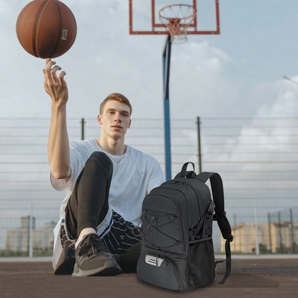 Mochila de Baloncesto con Compartimento para Zapatos | 32 L Impermeable con Correas de Aire Oxford | Capacidad para Portátil y Tableta de Hasta 15,6 Pulgadas | Bolsa de Viaje Deportiva para Estudiant