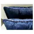 thumbnail image 4 of Sofa Cushion Cover, Navy Blue, Contemporary Solid Pillowcase, 12x12 inch (30x30 cm) Throw Pillow Cover, Velvet Square Pillow Case, Solid Color - Navy Shimmer 12" x 12" (Pack of 1), 4 of 6