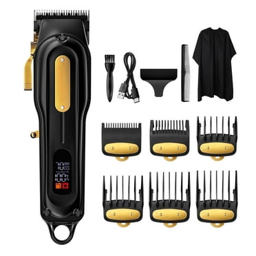 Professional Hair Clippers for Men, Professional Barber Clippers Set, Mens Cordless Hair Clipper for Barbers Haircut Kit, IPX7 Waterproof Mens Grooming Kit for Shaving Face