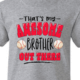 thumbnail image 4 of Inktastic That's My Awesome Brother out There with Baseballs Youth T-Shirt, 4 of 5
