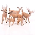 thumbnail image 3 of EASTIN 6 Pack Deer Figurines Toy, Forest Animals White-tailed Deer Family Figures, Plastic Woodland Creature Cake Topper for Baby Shower Birthday Decoration, 3 of 7