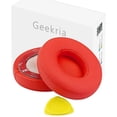 thumbnail image 1 of Geekria Coussinets de Remplacement pour Beats by Dr. Dre Solo3, Solo 3.0, 2 Rouges, 1 of 7