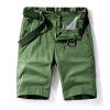 thumbnail image 1 of Pantalon Large Homme Signe Directionnel Work Shorts Taille Mi-Haute Multi-Poches Cinq Pièces Short Décontracté Vert Armée TTG, 1 of 4