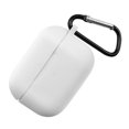 thumbnail image 2 of Hi,Fancy Silicone Headset Case Antidust Sticker Portable Earphone Case with Carabiner Replacement for Airpods, White, 2 of 8