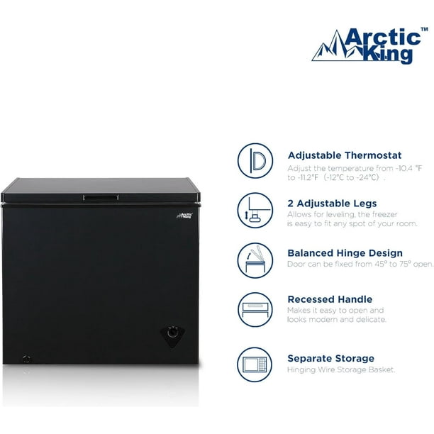 Arctic King 7 cu ft Chest Freezer, Black - Walmart.ca