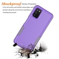 thumbnail image 3 of for Samsung Galaxy A03S Case 2 in 1 Case with Tempered Glass Screen Protector Rugged Drop Resistant TPU Durable Full Body Protection Grade Detachable Case Black, 3 of 6