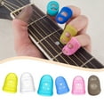 thumbnail image 4 of facefd Protège-Doigts en Silicone pour Guitare, Protège-Doigts Antidérapants pour Ukulélé, Doigts Longs, Transparent, Non Allergène, Réutilisable, Gris, TG, 4 of 4