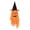 Orange, variant on Hanging Ghost Decoration with Witch Hat for Indoor Outdoor Halloween Party Home Wall Ceiling Event Venue Display Prop