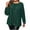 Green, variant on Jalioing Plus Size Shirts for Women Loose Long Sleeve Crew Neck Ruched Pullover Tops Fashion Casual Blouses