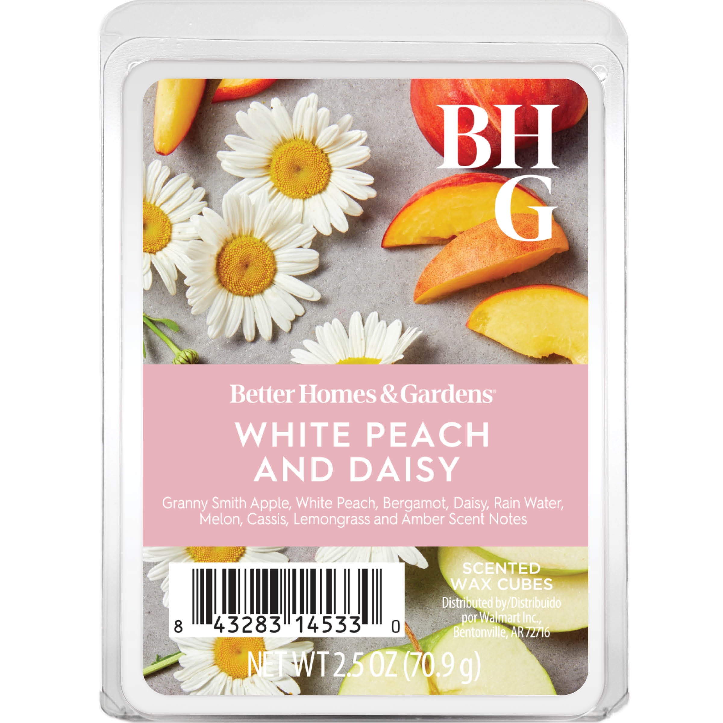 (10 pack) Better Homes & Gardens Wax Melts, White Peach & Daisy, 2.5 oz, 1-Pack