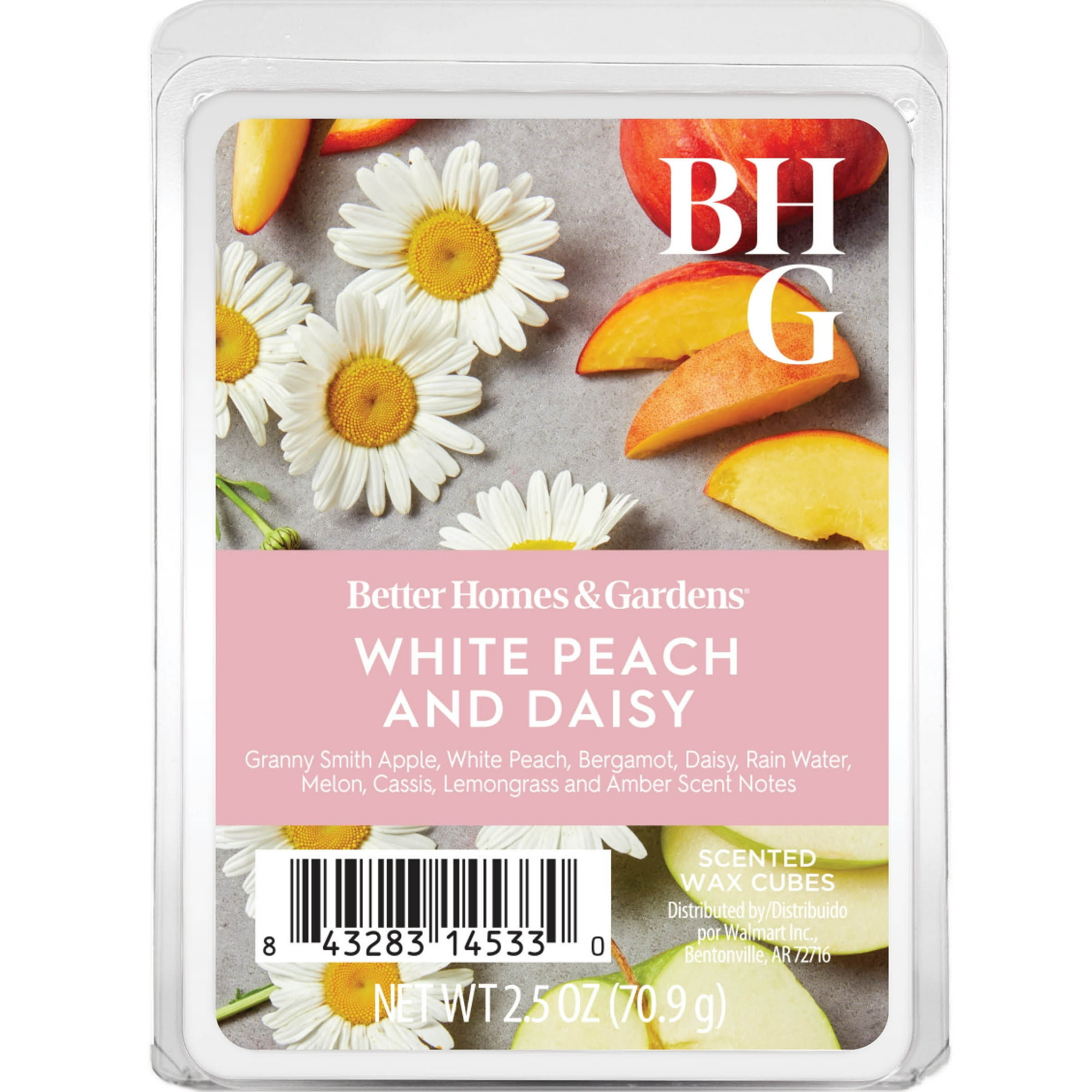 Better Homes & Gardens Wax Melts, White Peach & Daisy, 2.5 oz, 1-Pack