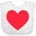 thumbnail image 3 of Inktastic Valentine's Day Red Heart Boys or Girls Baby Bib, 3 of 4