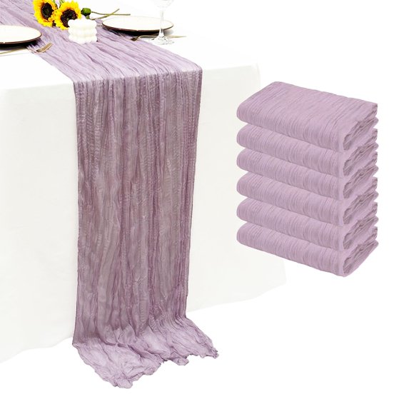 Mantel para queso Table Runner Seveups, color lavanda, 3 m, poliéster x 55 cm