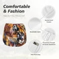 thumbnail image 6 of Lsque Abstract Lion Painting Printed Women's Running Shorts with Liner Pockets,Elastic Quick Dry Workout Athletic Gym Yoga Shorts,Womens High Waist Shorts-Large, 6 of 9