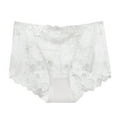thumbnail image 3 of KHONTS High Waisted Women's Lace Panties Comfortable Breathable Underwear for Everyday White XXXL, 3 of 3