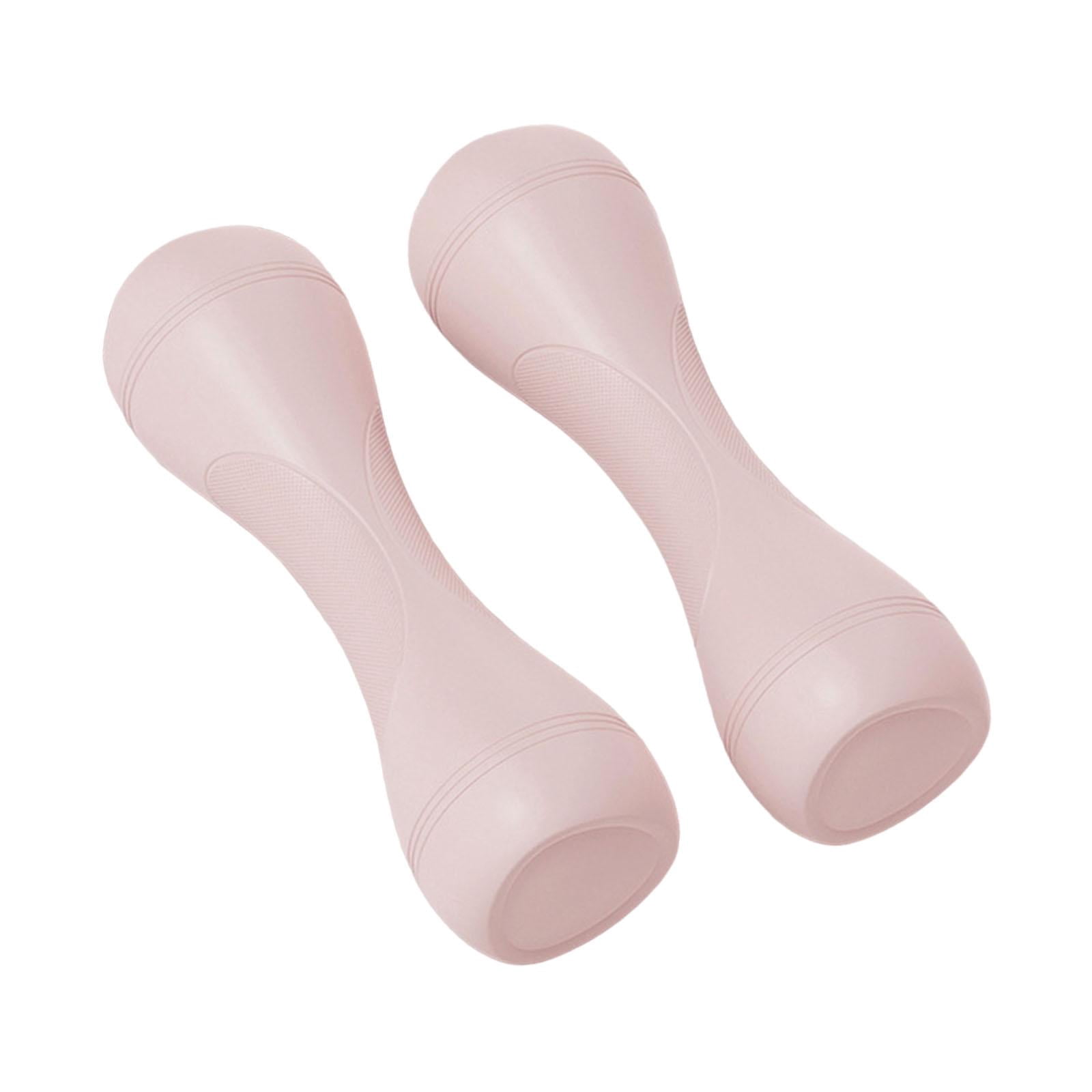 GARENDE Adjustable Dumbbells Pair for Home Strength Training Non Slip for Women Kids Pink