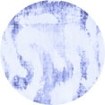thumbnail image 1 of Ahgly Company Indoor Round Abstract Blue Modern Area Rugs, 7' Round, 1 of 4