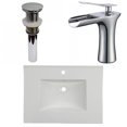 thumbnail image 1 of American Imaginations 30.75-in. W 1 Hole Ceramic Top Set In White Color - Drain Incl. AI-33294, 1 of 9