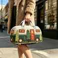 thumbnail image 4 of Travel Duffel Bag,Cute Camper Trailer Shaped with Handle for Vacation Weekend Getaways Road Trip, 4 of 7