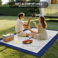 thumbnail image 4 of Blue Compass Nautical Outdoor Rug 5x8 Ft - Reversible Patio Rug Outdoor Camping Rugs, Coastal Abstract Art Retro Washable Indoor Outdoor Area Rugs, Non-Slip Outdoor Carpet Runner for Deck/Porch, 4 of 8