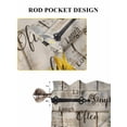 thumbnail image 6 of Sunflower 2 Panel Kitchen Curtains for Small Windows, Yellow Flowers Summer Botanical Wooden Bathroom Tier Curtain, Short Window Treatment for Bedroom/Living Room 55"x24", 6 of 6