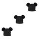 thumbnail image 4 of Sombrero Multicolor Minnieouse de Tejido mixto Diseño de doble capa para niños Negro, 4 of 6