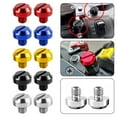 thumbnail image 2 of SPRING 1Pair Hole Plugs Screw Cap Motorcycle Rearview Mirror Holder Anti-rust Screw Mirror Hole Plug Multi-purpose Color Bolt 10mm Black, 2 of 9