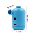 thumbnail image 3 of Tranfacy Home Decor,Home Necessities,USB Dynamoelectric Inflatable Pump Portable Rubber Dinghy Inflatable Bed Inflator Home Organizer Bag Vacuum Pump, 3 of 4