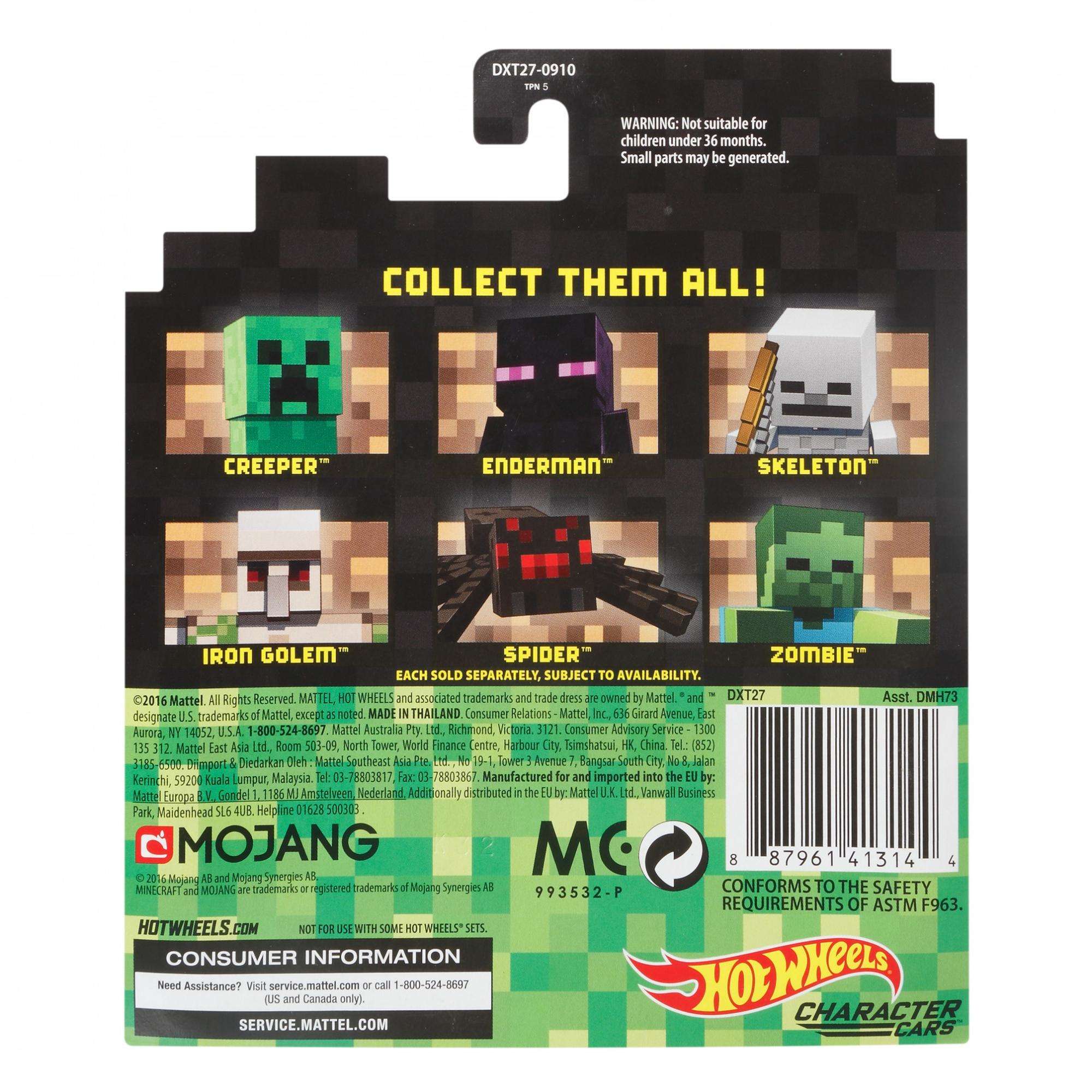 minecraft hot wheels walmart