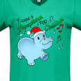thumbnail image 4 of Inktastic I Want a Hippopotamus for Christmas Hippo in Santa Hat Women's V-Neck T-Shirt, 4 of 5
