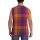 thumbnail image 4 of Fotbe Purple Yellow Buffalo Plaid Men's Camiseta sin Mangas Estampada para Hombres, Playera Casual para Gimnasio, Entrenamiento, Playa-X-Large, 4 of 7