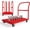Red | Two Brake Wheels + Two Universal Wheels, variant on Panapinka 2-in-1 Drywall Dolly Cart, Heavy Duty 2000LBS Capacity Panel Cart Dolly, 41x24 Inch Platform Truck with 1 Front and 4 Side Handrials, 5" Swivel Brake for Warehouse Garage Moving