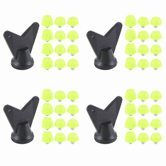 48Pcs Football Shoe Spikes Soccer Boot Cleats M5 Threading Screw 7mm 10mm Anti Slip Replacement Studs Green,32pcs 7mm Football Studs 16pcs 10mm Football Studs 4pc Shoe Spikes Wrench,Green